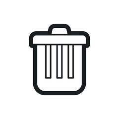 trash bin vector icon