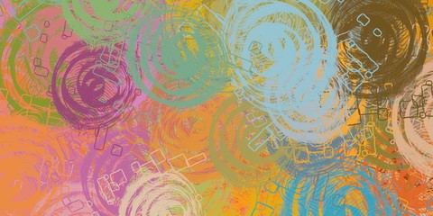 Modern art. Artistic brush. Oil painting. 2d illustration. Texture backdrop. Creative chaos structure element.