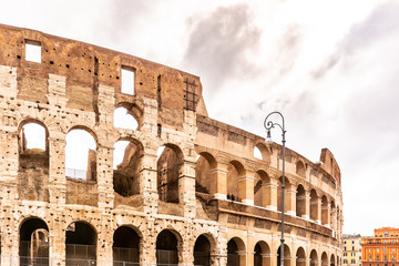 Colosseum, Coliseum or Flavian Amphitheatre, in Rome, Italy