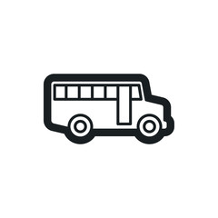 school bus vector icon