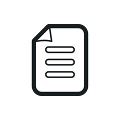 document vector icon