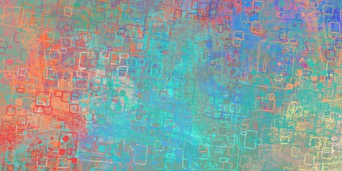 Art wallpaper. Digital canvas. 2d illustration. Texture backdrop painting. Creative chaos structure element.