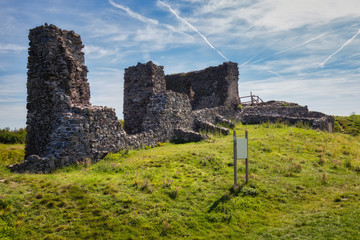 Beautiful castle ruins from Hungary, close of lake Balaton, mountain Csobanc