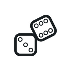 dice vector icon