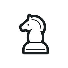 chess horse vector icon