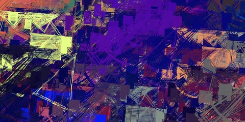 Canvas painting. Colorful background texture. 2d illustration. Texture backdrop. Creative chaos structure element.