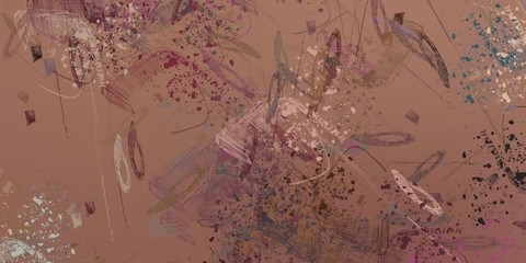 Canvas painting. Colorful background texture. 2d illustration. Texture backdrop. Creative chaos structure element.