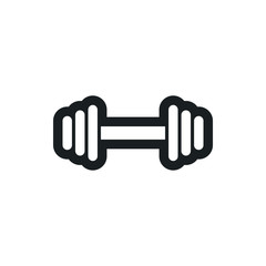 barbell vector icon