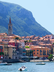 Varenna lakefront. Como lake, Lombardy, italy