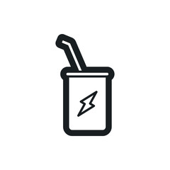 Obraz premium enegry drink vector icon