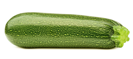zucchini isolated on white background, clipping path, full depth of field