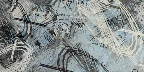 Modern art. Artistic brush. Oil painting. 2d illustration. Texture backdrop. Creative chaos structure element.