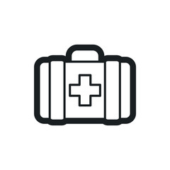first aid kit vector icon