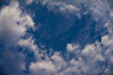 Blue sky with clouds