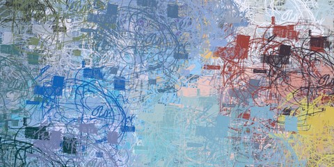 Brush painting. Artistic canvas. Oil art. 2d illustration. Texture backdrop. Creative chaos structure element.