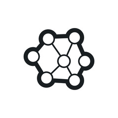 neural network vector icon