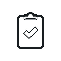 clipboard check vector icon