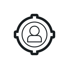 target audience vector icon