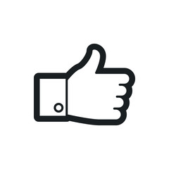 finger up vector icon