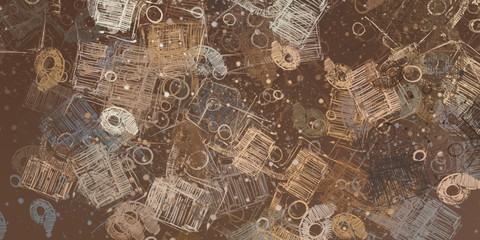 Brush painting. Artistic canvas. Oil art. 2d illustration. Texture backdrop. Creative chaos structure element.