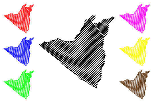 Retalhuleu Department (Republic of Guatemala, Departments of Guatemala) map vector illustration, scribble sketch Retalhuleu map....