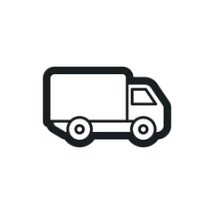 Fototapeta premium truck vector icon