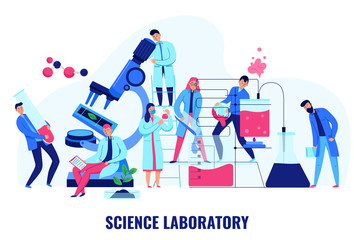 Science Laboratory Illustration