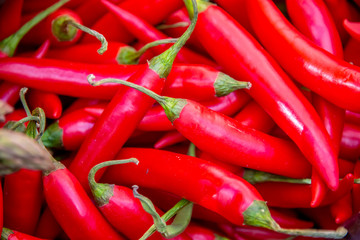 Fruits at the market display stall