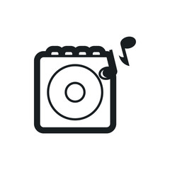 portable speaker vector icon