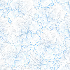 Beautiful seamless pattern with Rose flowers . Vector illustration. 