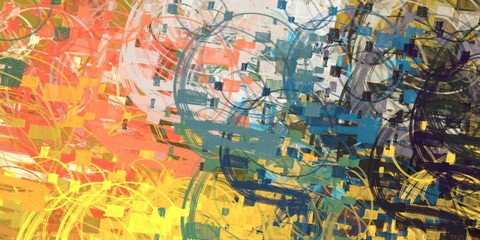 Modern art. Artistic brush. Oil painting. 2d illustration. Texture backdrop. Creative chaos structure element.