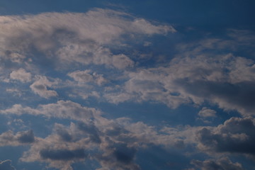 clouds in the morning sun