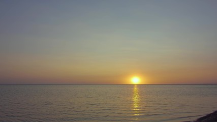 sunset over sea