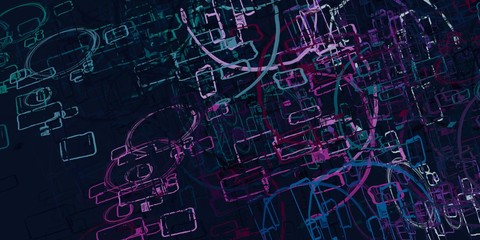 Modern art. Artistic brush. Oil painting. 2d illustration. Texture backdrop. Creative chaos structure element.