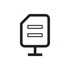 network document vector icon