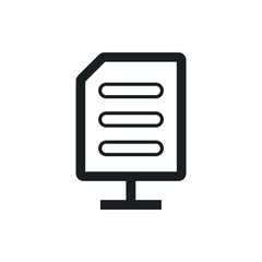 Fototapeta premium network document vector icon