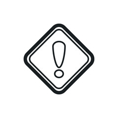 attention sign vector icon