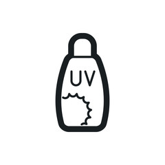 sunscreen vector icon