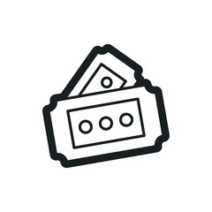 ticket vector icon