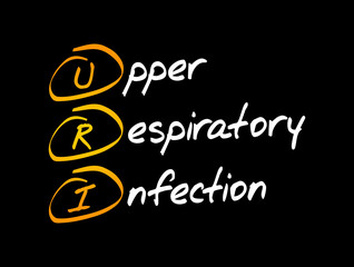 URI - Upper Respiratory Infection acronym, medical concept background