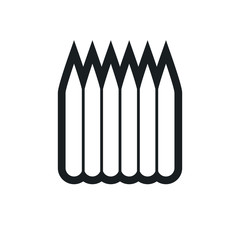 spike fence vector icon