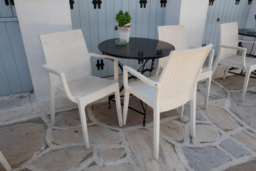 Griechische Taverne auf Naxos Kykladen