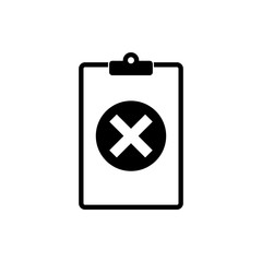 Quality control related vector icon. Fail - Vector