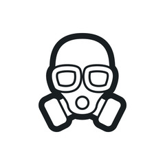 gas mask vector icon