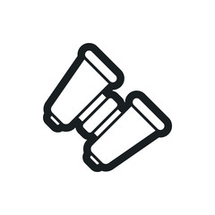 binoculars vector icon