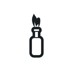 molotov cocktail vector icon