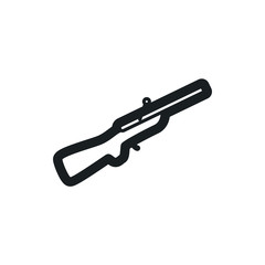 automatic rifle vector icon