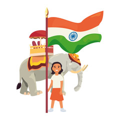 india happy independence day vector ilustration