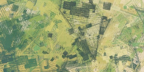 Decorative oil painting. Vibrant dynamic art. 2d illustration. Texture backdrop. Creative chaos structure element.