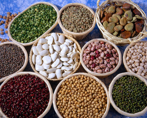 Assorted legumes.